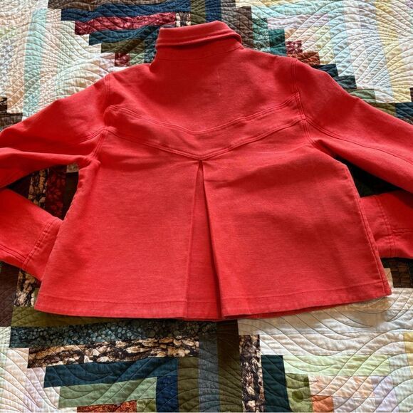 Anthropology Red Western-style Cropped Jersey Jacket Size Small - Picture 8 of 9